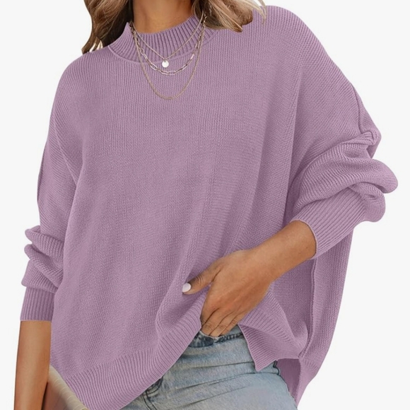 Sweaters - Lavender Oversized Sweater